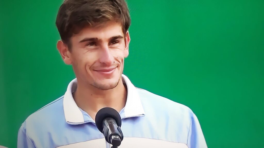 Primo piano di Matteo Arnaldi al Sardegna Open 2026