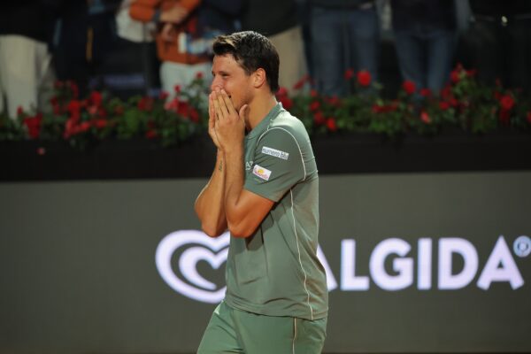 La gioia di Darderi: ora è in semifinale.